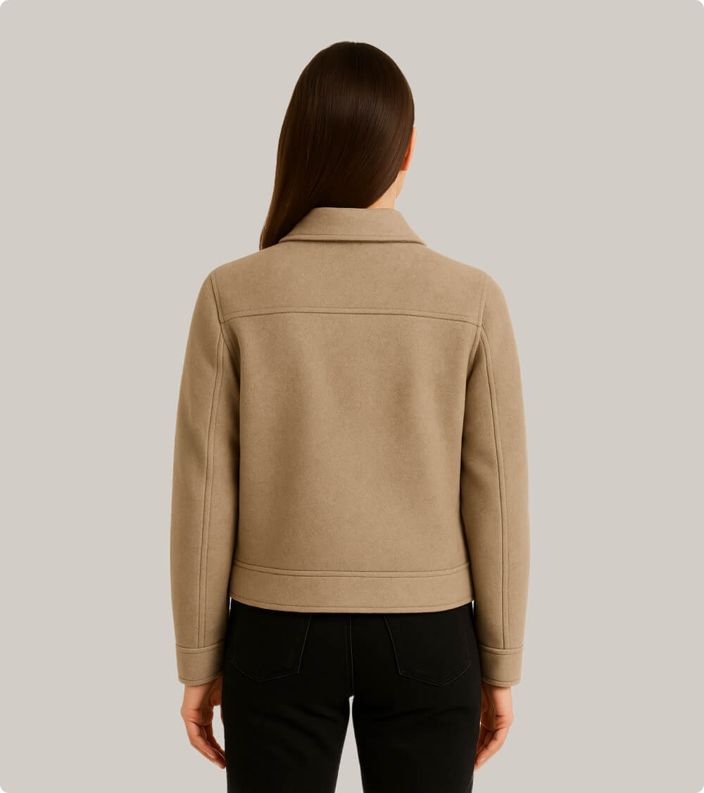 Wool Blend Shirt Jacket