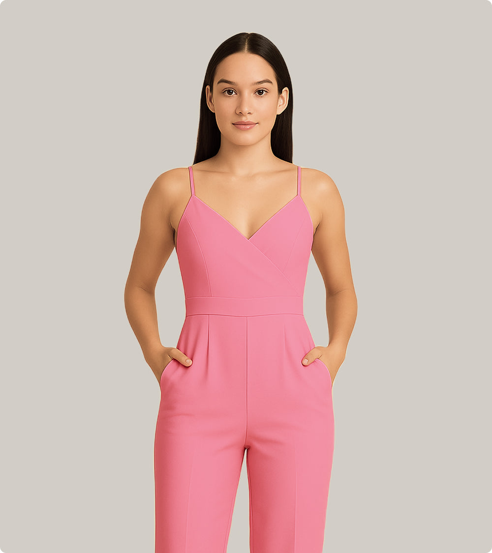 V-Neck Jumpsuit