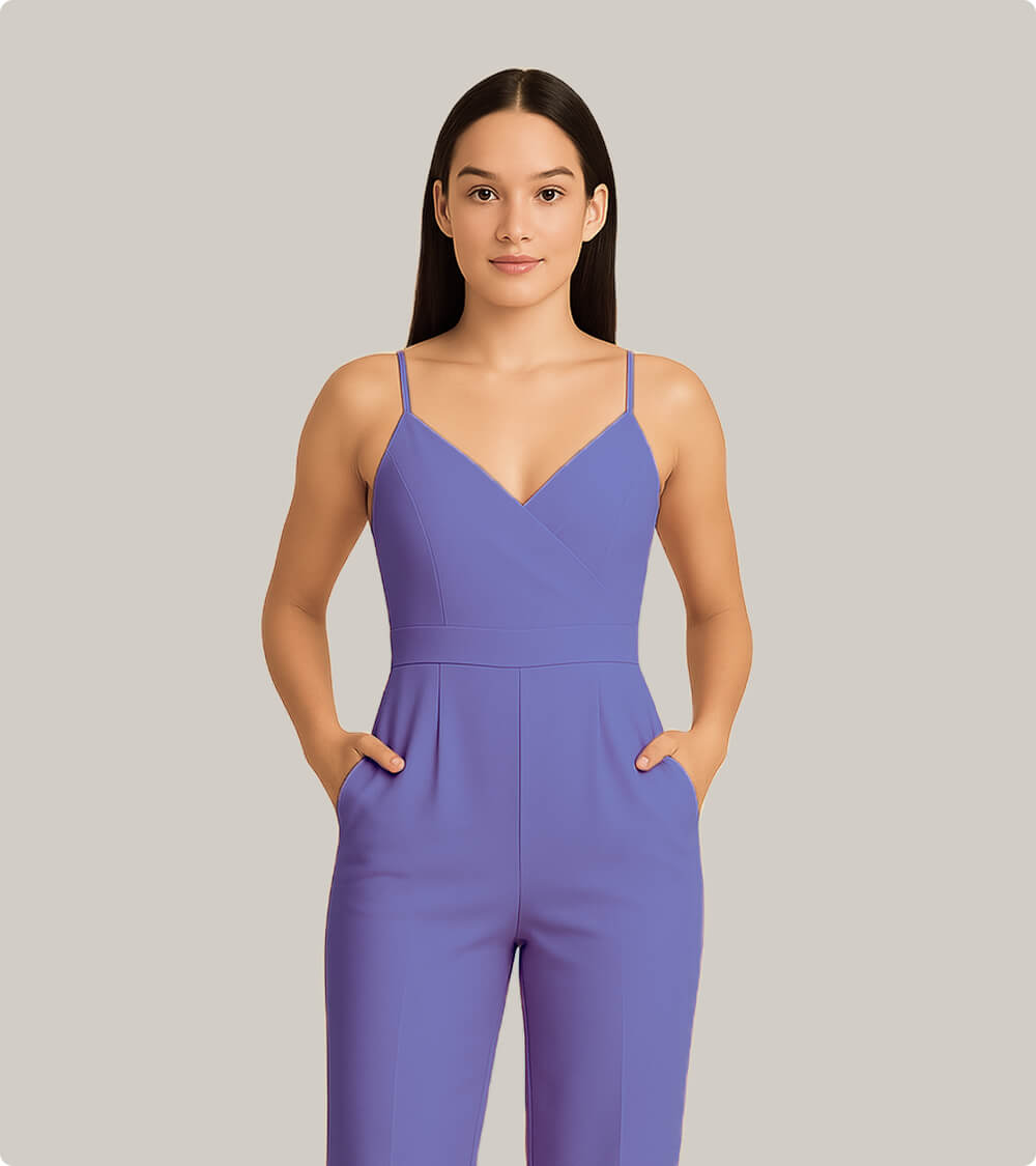 V-Neck Jumpsuit