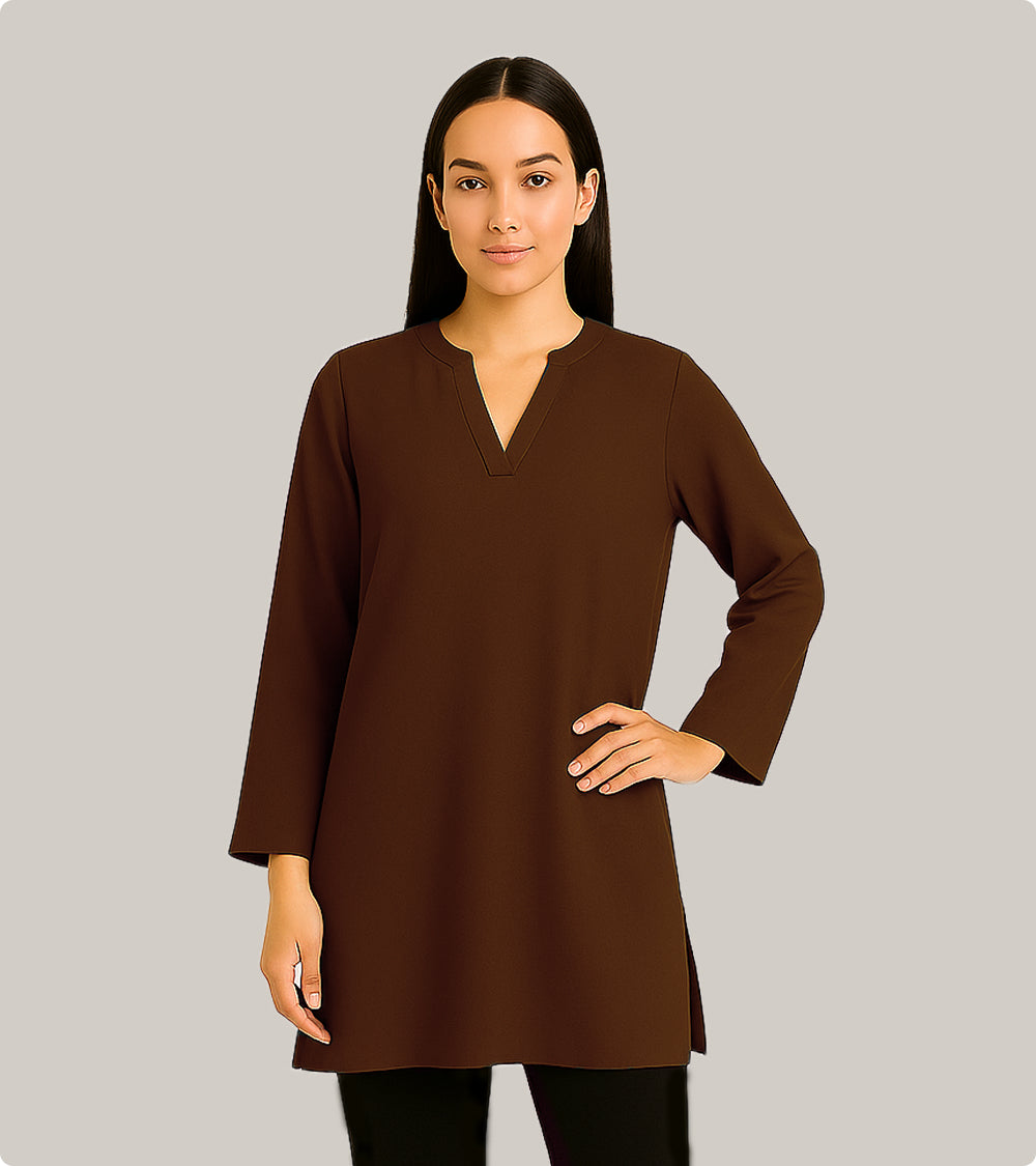 Straight-Cut Kurti Top