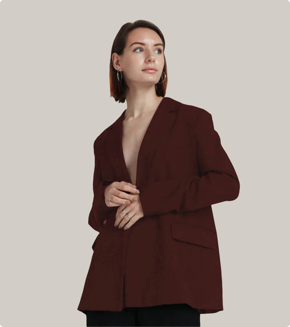 Women Black Long Coat