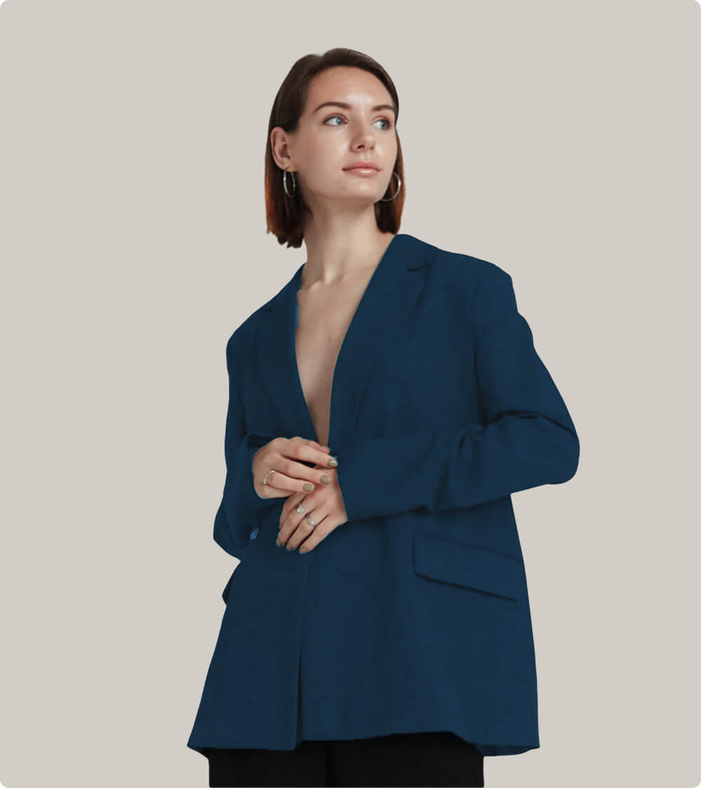 Women Black Long Coat