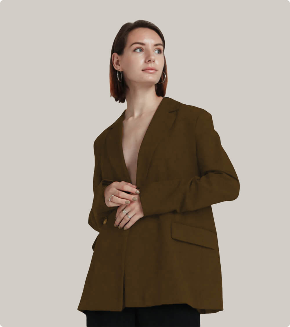 Women Black Long Coat