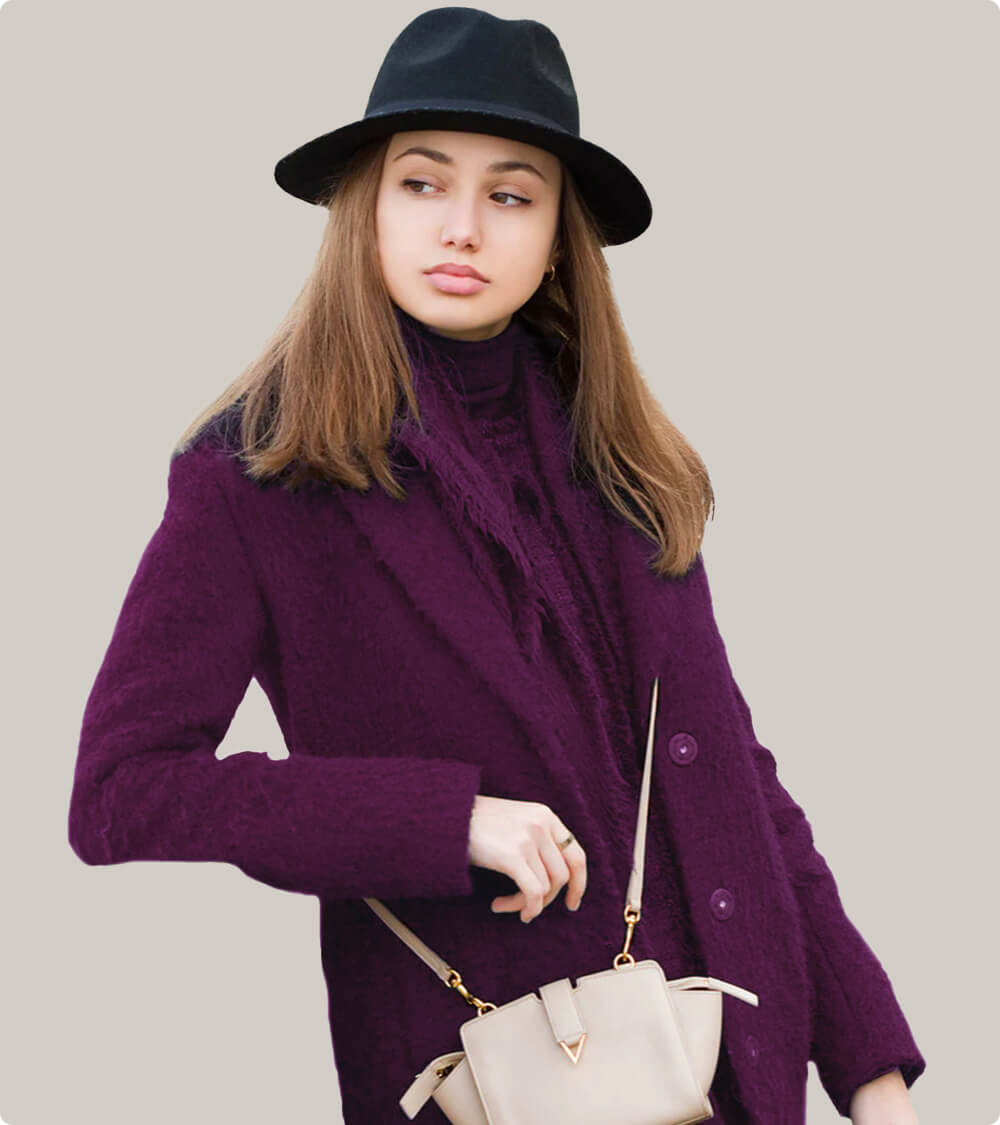 Women Black Longline Overcoat