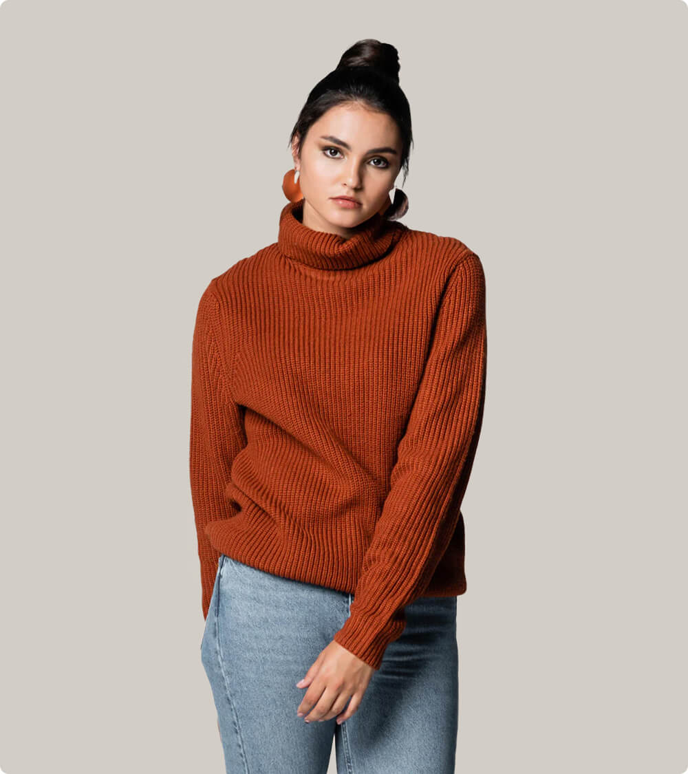 High Neck Sweatshirt