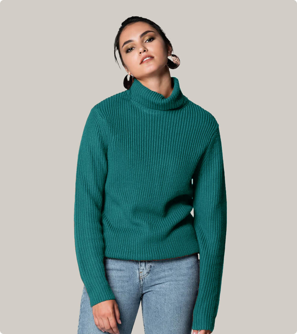 High Neck Sweatshirt