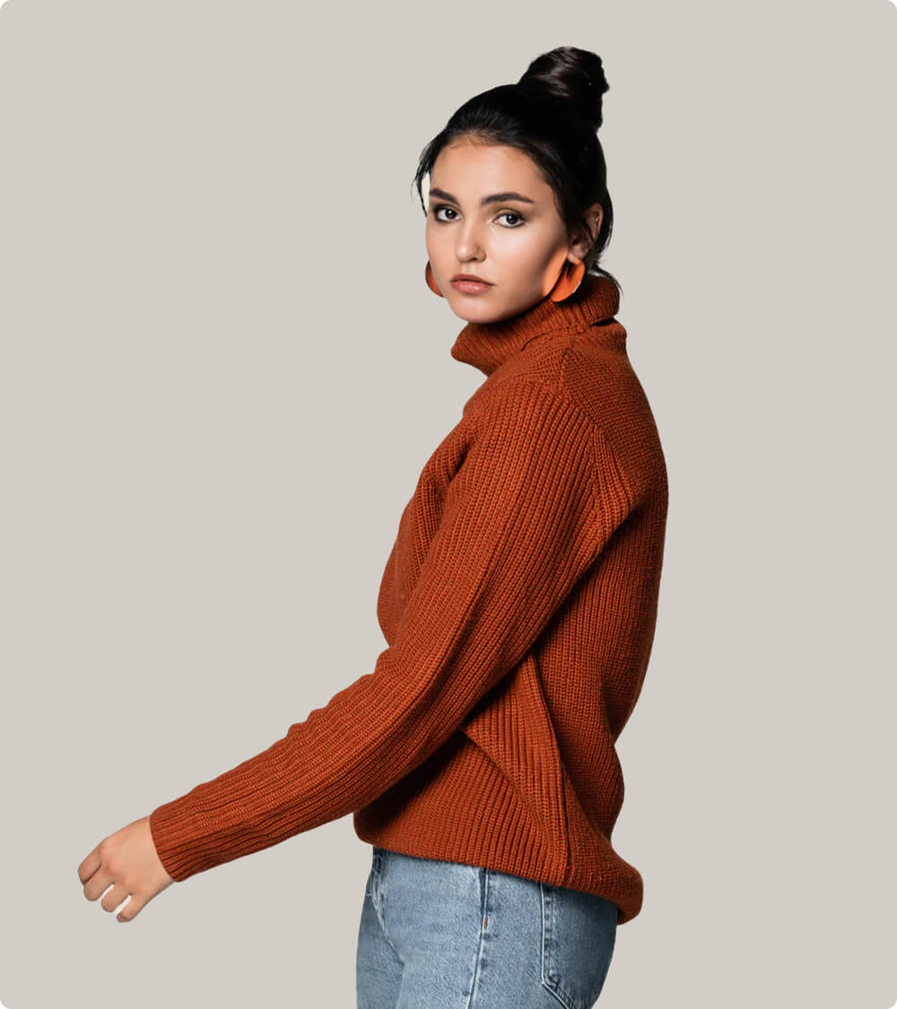 High Neck Sweatshirt