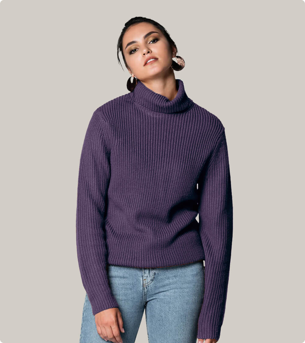 High Neck Sweatshirt