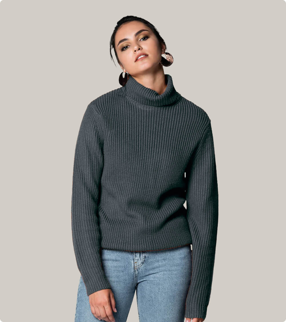 High Neck Sweatshirt