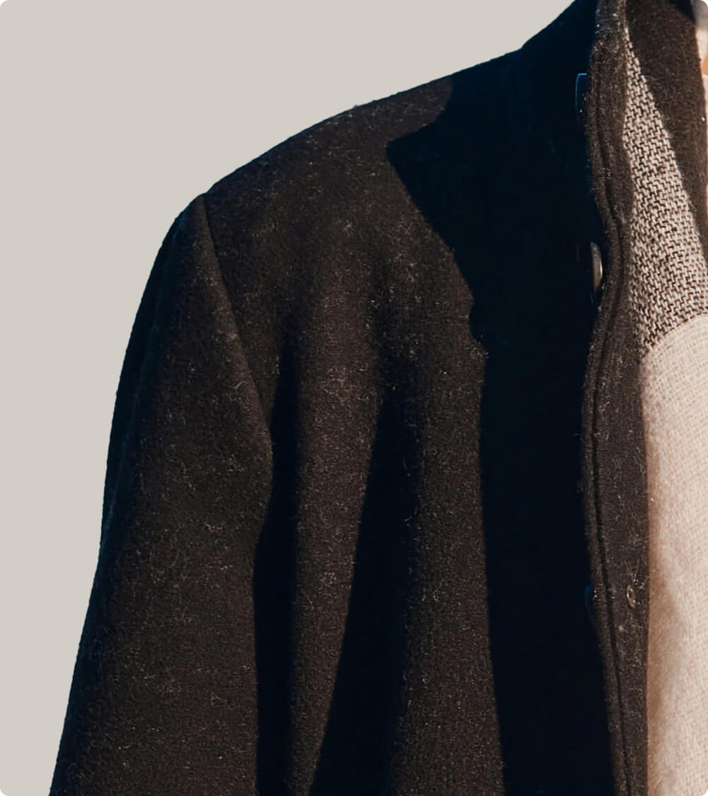 Men Black Long Coat